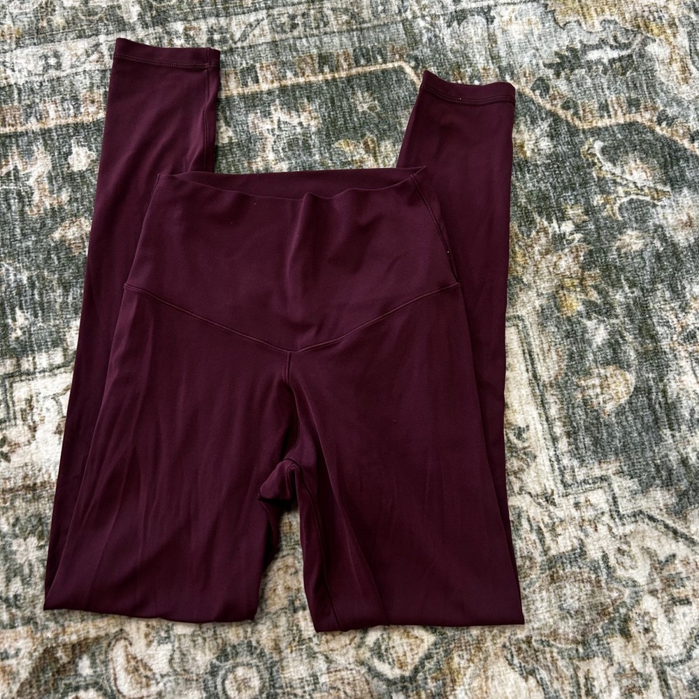 OFFLINE by Aerie Real Me 7/8 Leggings Hi-Rise Burgundy Wine Small S/P/CH